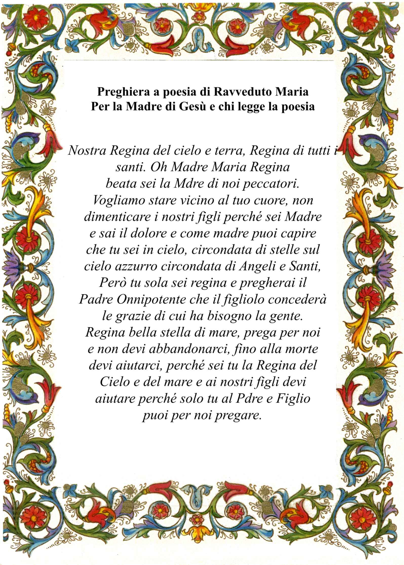 preghiera per matrimonio